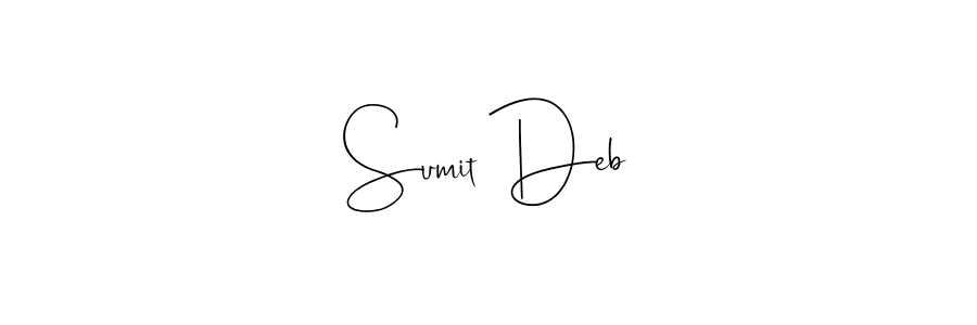You can use this online signature creator to create a handwritten signature for the name Sumit Deb. This is the best online autograph maker. Sumit Deb signature style 4 images and pictures png