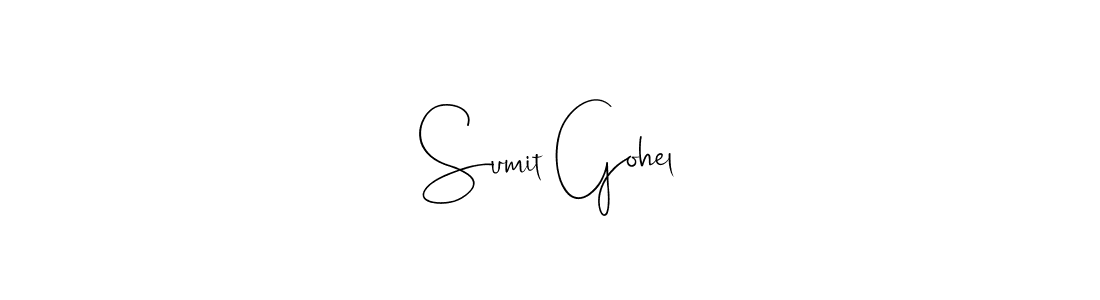 Use a signature maker to create a handwritten signature online. With this signature software, you can design (Andilay-7BmLP) your own signature for name Sumit Gohel. Sumit Gohel signature style 4 images and pictures png