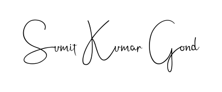 Express your personality with a custom Sumit Kumar Gond signature crafted with Andilay-7BmLP typography. Free transparent PNG download available. Sumit Kumar Gond signature style 4 images and pictures png