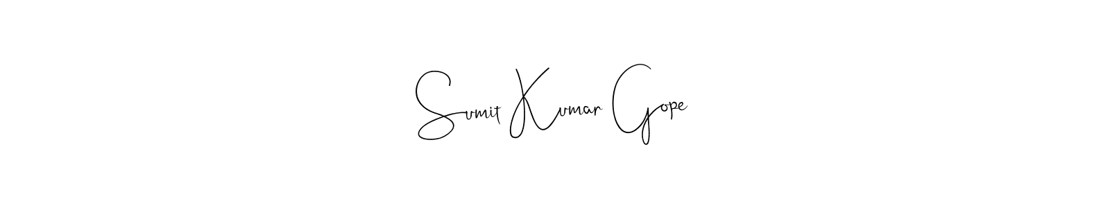 Make a beautiful signature design for name Sumit Kumar Gope. Use this online signature maker to create a handwritten signature for free. Sumit Kumar Gope signature style 4 images and pictures png