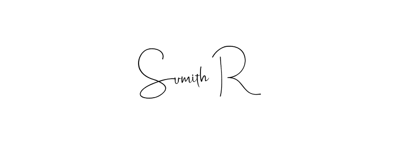 if you are searching for the best signature style for your name Sumith R. so please give up your signature search. here we have designed multiple signature styles  using Andilay-7BmLP. Sumith R signature style 4 images and pictures png