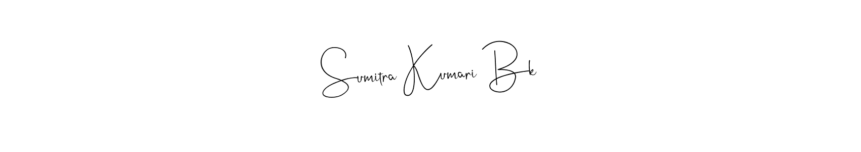 Use a signature maker to create a handwritten signature online. With this signature software, you can design (Andilay-7BmLP) your own signature for name Sumitra Kumari Bk. Sumitra Kumari Bk signature style 4 images and pictures png