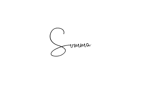 Also we have Summa name is the best signature style. Create professional handwritten signature collection using Andilay-7BmLP autograph style. Summa signature style 4 images and pictures png