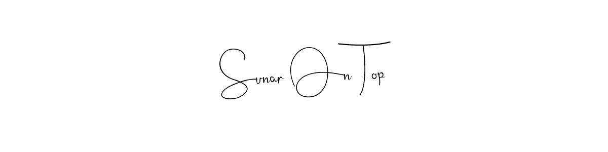 See photos of Sunar On Top official signature by Spectra . Check more albums & portfolios. Read reviews & check more about Andilay-7BmLP font. Sunar On Top signature style 4 images and pictures png