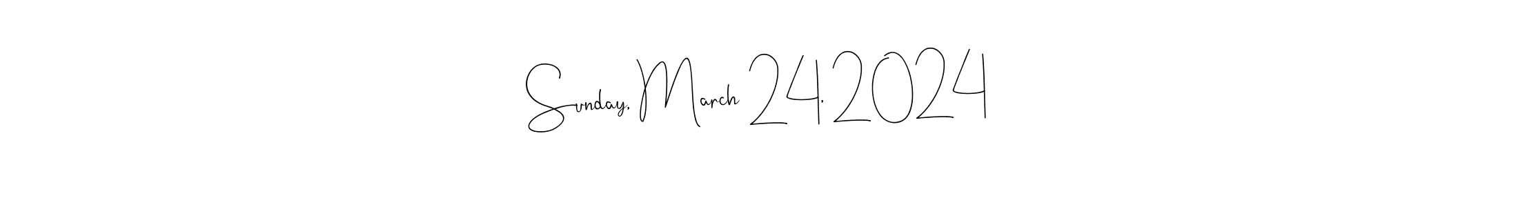 Use a signature maker to create a handwritten signature online. With this signature software, you can design (Andilay-7BmLP) your own signature for name Sunday, March 24, 2024. Sunday, March 24, 2024 signature style 4 images and pictures png