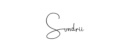 A classic penmanship look for Sundrii. The Andilay-7BmLP font brings timeless elegance and confidence to every signed document. Sundrii signature style 4 images and pictures png