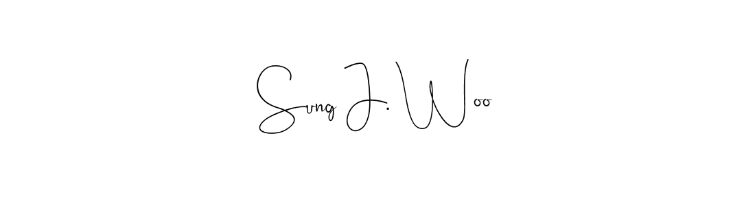 Similarly Andilay-7BmLP is the best handwritten signature design. Signature creator online .You can use it as an online autograph creator for name Sung J. Woo. Sung J. Woo signature style 4 images and pictures png