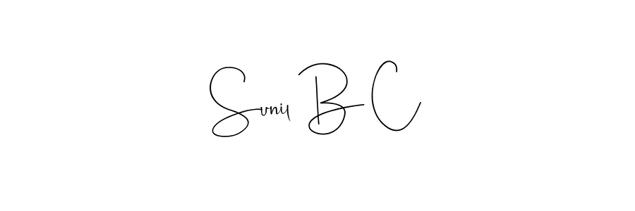 Best and Professional Signature Style for Sunil B C. Andilay-7BmLP Best Signature Style Collection. Sunil B C signature style 4 images and pictures png