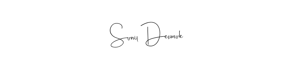 How to make Sunil Desmuk signature? Andilay-7BmLP is a professional autograph style. Create handwritten signature for Sunil Desmuk name. Sunil Desmuk signature style 4 images and pictures png