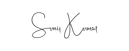 A dynamic signature style for Sunil Kumat using Andilay-7BmLP script. Designed to look authentic, handwritten, and professional. Sunil Kumat signature style 4 images and pictures png