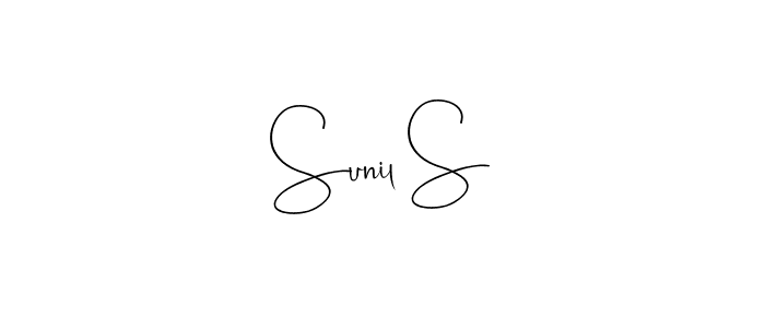 Make a beautiful signature design for name Sunil S. With this signature (Andilay-7BmLP) style, you can create a handwritten signature for free. Sunil S signature style 4 images and pictures png