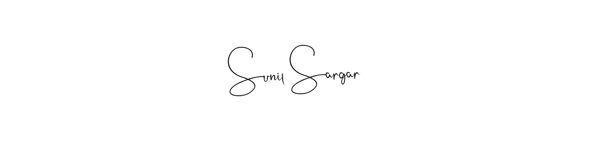 How to make Sunil Sargar signature? Andilay-7BmLP is a professional autograph style. Create handwritten signature for Sunil Sargar name. Sunil Sargar signature style 4 images and pictures png