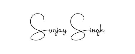 How to make Sunjay Singh name signature. Use Andilay-7BmLP style for creating short signs online. This is the latest handwritten sign. Sunjay Singh signature style 4 images and pictures png