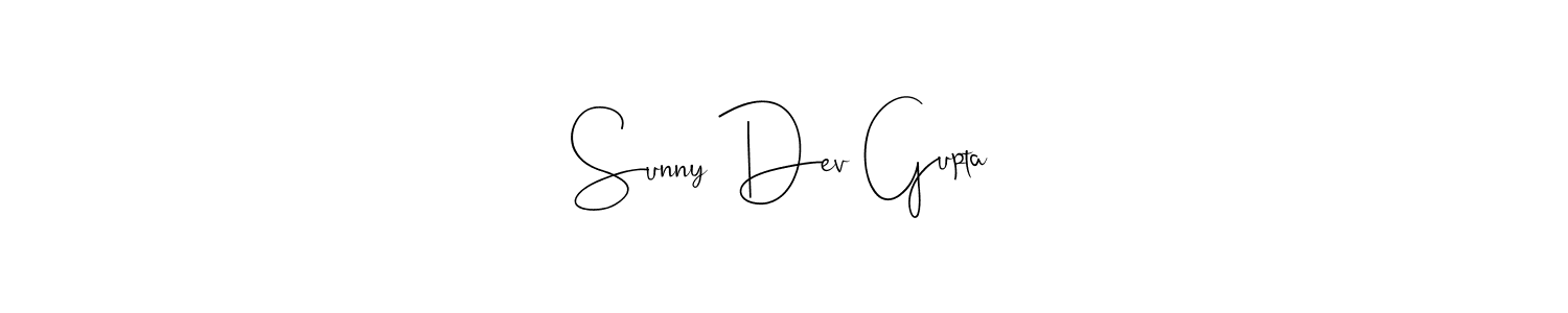 Create a beautiful signature design for name Sunny Dev Gupta. With this signature (Andilay-7BmLP) fonts, you can make a handwritten signature for free. Sunny Dev Gupta signature style 4 images and pictures png
