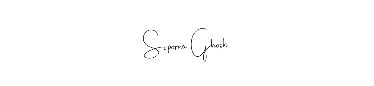 Make a beautiful signature design for name Suporna Ghosh. With this signature (Andilay-7BmLP) style, you can create a handwritten signature for free. Suporna Ghosh signature style 4 images and pictures png