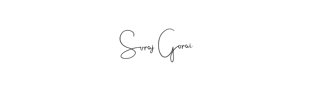 Suraj Gorai stylish signature style. Best Handwritten Sign (Andilay-7BmLP) for my name. Handwritten Signature Collection Ideas for my name Suraj Gorai. Suraj Gorai signature style 4 images and pictures png