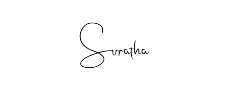 Discover how Suratha looks in an executive cursive font (Andilay-7BmLP). Perfect for legal documents, invoices, and certificates. Suratha signature style 4 images and pictures png