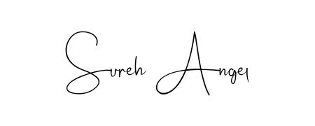 A timeless handwritten aesthetic for Sureh Angel. The Andilay-7BmLP font gives your signature a handcrafted feel with natural curves. Sureh Angel signature style 4 images and pictures png