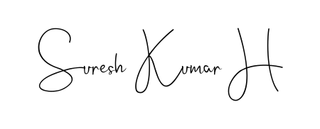 Stand out with a creative autograph for Suresh Kumar H. The Andilay-7BmLP styling blends modern aesthetics with classic signature flourishes. Suresh Kumar H signature style 4 images and pictures png