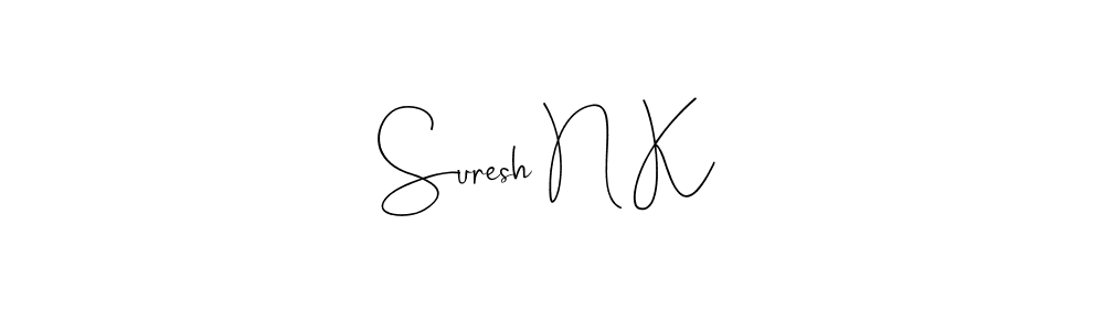 It looks lik you need a new signature style for name Suresh N K. Design unique handwritten (Andilay-7BmLP) signature with our free signature maker in just a few clicks. Suresh N K signature style 4 images and pictures png