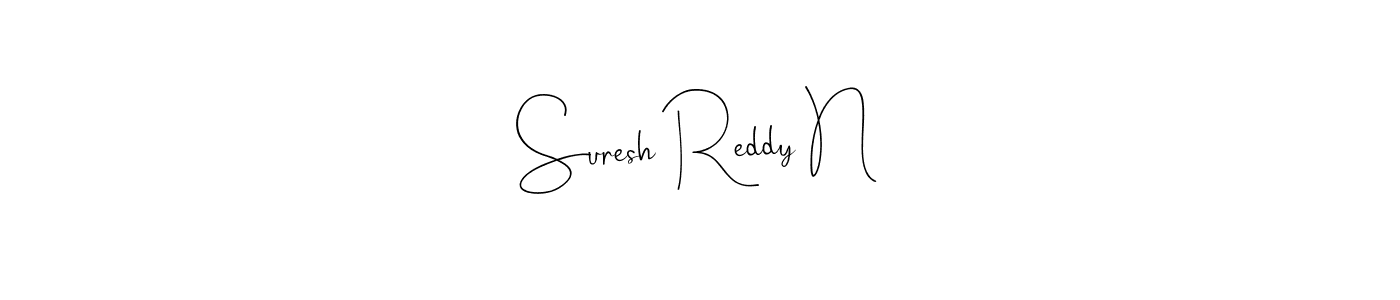 Suresh Reddy N stylish signature style. Best Handwritten Sign (Andilay-7BmLP) for my name. Handwritten Signature Collection Ideas for my name Suresh Reddy N. Suresh Reddy N signature style 4 images and pictures png