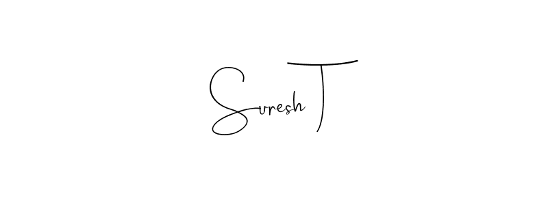 Also You can easily find your signature by using the search form. We will create Suresh T name handwritten signature images for you free of cost using Andilay-7BmLP sign style. Suresh T signature style 4 images and pictures png