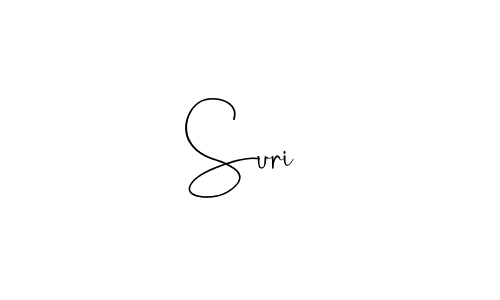 You should practise on your own different ways (Andilay-7BmLP) to write your name (Suri ) in signature. don't let someone else do it for you. Suri  signature style 4 images and pictures png