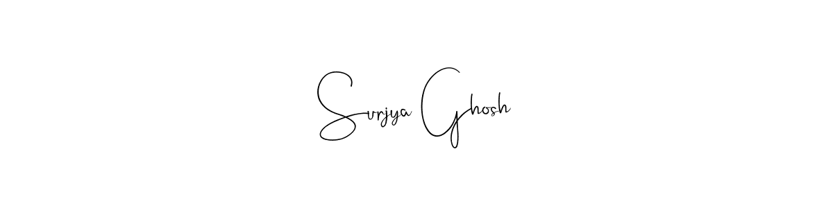 Also You can easily find your signature by using the search form. We will create Surjya Ghosh name handwritten signature images for you free of cost using Andilay-7BmLP sign style. Surjya Ghosh signature style 4 images and pictures png