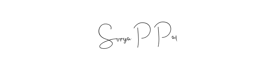 Make a beautiful signature design for name Surya P Pal. Use this online signature maker to create a handwritten signature for free. Surya P Pal signature style 4 images and pictures png