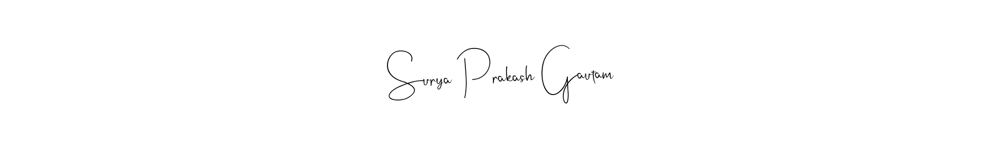 It looks lik you need a new signature style for name Surya Prakash Gautam. Design unique handwritten (Andilay-7BmLP) signature with our free signature maker in just a few clicks. Surya Prakash Gautam signature style 4 images and pictures png