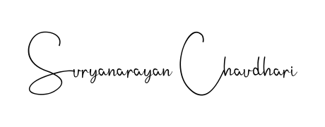 Transform the name Suryanarayan Chaudhari into a signature masterpiece using Andilay-7BmLP font. Ideal for photographers, artists, and creators looking for watermarks. Suryanarayan Chaudhari signature style 4 images and pictures png