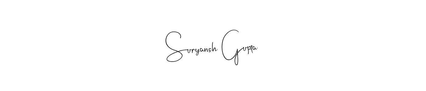 Make a short Suryansh Gupta signature style. Manage your documents anywhere anytime using Andilay-7BmLP. Create and add eSignatures, submit forms, share and send files easily. Suryansh Gupta signature style 4 images and pictures png