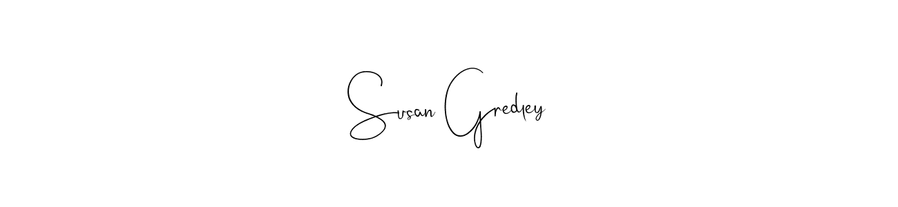 Also You can easily find your signature by using the search form. We will create Susan Gredley name handwritten signature images for you free of cost using Andilay-7BmLP sign style. Susan Gredley signature style 4 images and pictures png