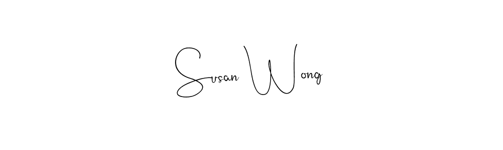 Make a beautiful signature design for name Susan Wong. With this signature (Andilay-7BmLP) style, you can create a handwritten signature for free. Susan Wong signature style 4 images and pictures png