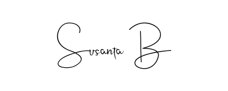 Also we have Susanta B name is the best signature style. Create professional handwritten signature collection using Andilay-7BmLP autograph style. Susanta B signature style 4 images and pictures png