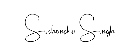 The Andilay-7BmLP handwriting style adds charm and authenticity to name Sushanshu Singh. A wonderful choice for personal thank-you notes. Sushanshu Singh signature style 4 images and pictures png