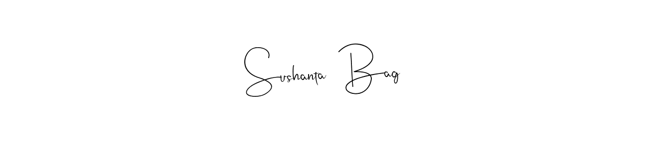 How to make Sushanta  Bag signature? Andilay-7BmLP is a professional autograph style. Create handwritten signature for Sushanta  Bag name. Sushanta  Bag signature style 4 images and pictures png