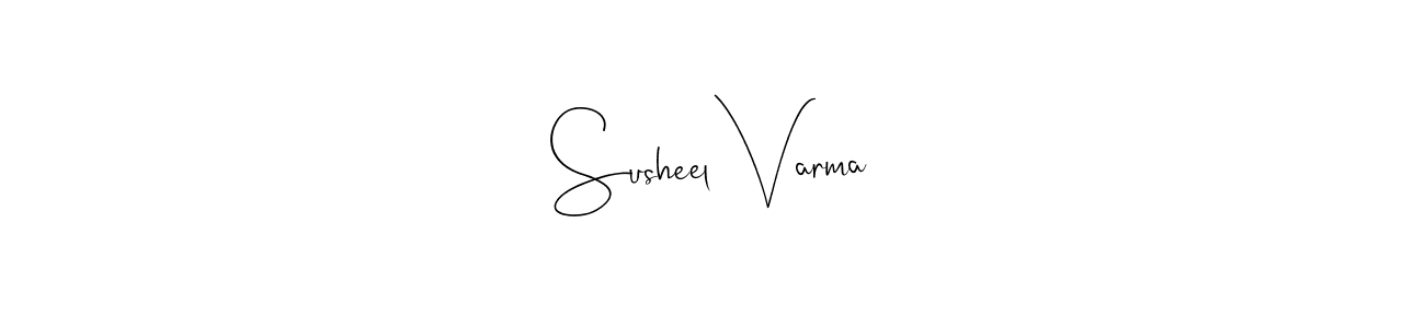 Susheel Varma stylish signature style. Best Handwritten Sign (Andilay-7BmLP) for my name. Handwritten Signature Collection Ideas for my name Susheel Varma. Susheel Varma signature style 4 images and pictures png
