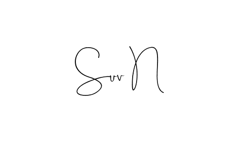 How to make Suv N signature? Andilay-7BmLP is a professional autograph style. Create handwritten signature for Suv N name. Suv N signature style 4 images and pictures png
