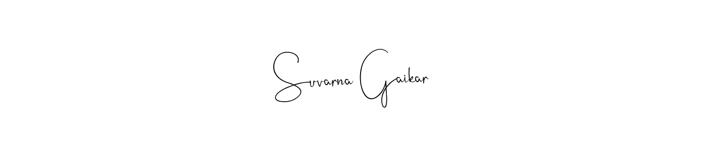 Suvarna Gaikar stylish signature style. Best Handwritten Sign (Andilay-7BmLP) for my name. Handwritten Signature Collection Ideas for my name Suvarna Gaikar. Suvarna Gaikar signature style 4 images and pictures png
