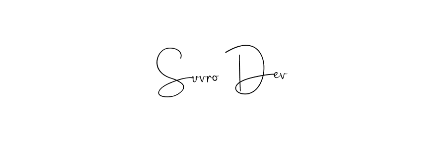 Once you've used our free online signature maker to create your best signature Andilay-7BmLP style, it's time to enjoy all of the benefits that Suvro Dev name signing documents. Suvro Dev signature style 4 images and pictures png