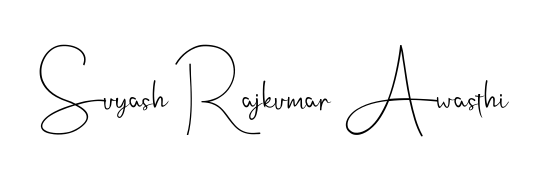 An effortless, minimalist signature concept for Suyash Rajkumar Awasthi using Andilay-7BmLP design. Clean lines that look great on any document. Suyash Rajkumar Awasthi signature style 4 images and pictures png