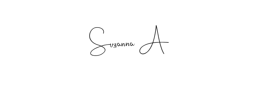 Once you've used our free online signature maker to create your best signature Andilay-7BmLP style, it's time to enjoy all of the benefits that Suzanna A name signing documents. Suzanna A signature style 4 images and pictures png