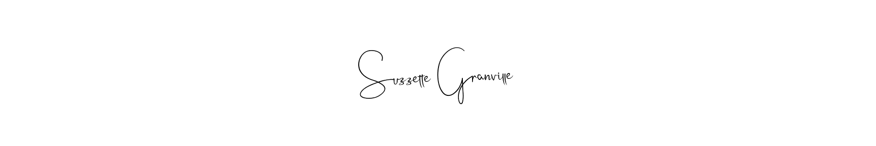 Once you've used our free online signature maker to create your best signature Andilay-7BmLP style, it's time to enjoy all of the benefits that Suzzette Granville name signing documents. Suzzette Granville signature style 4 images and pictures png