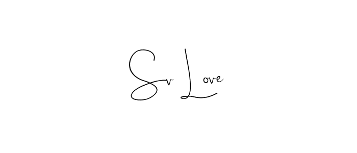 Sv Love stylish signature style. Best Handwritten Sign (Andilay-7BmLP) for my name. Handwritten Signature Collection Ideas for my name Sv Love. Sv Love signature style 4 images and pictures png