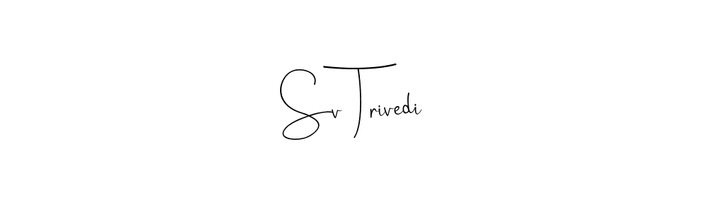 Similarly Andilay-7BmLP is the best handwritten signature design. Signature creator online .You can use it as an online autograph creator for name Sv Trivedi. Sv Trivedi signature style 4 images and pictures png