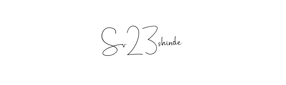 Design your own signature with our free online signature maker. With this signature software, you can create a handwritten (Andilay-7BmLP) signature for name Sv23shinde. Sv23shinde signature style 4 images and pictures png