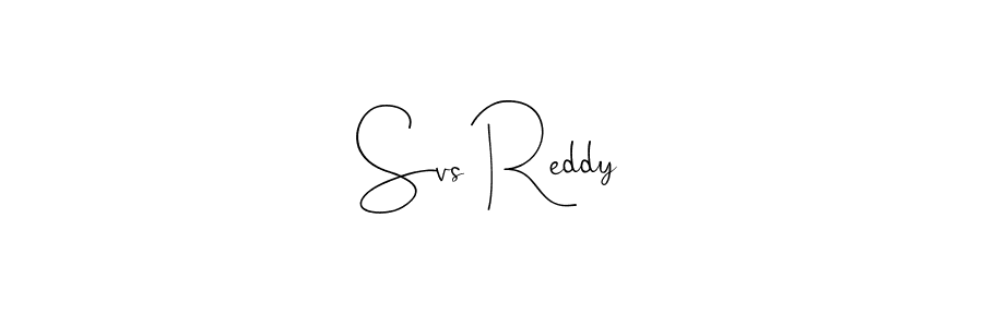 You should practise on your own different ways (Andilay-7BmLP) to write your name (Svs Reddy) in signature. don't let someone else do it for you. Svs Reddy signature style 4 images and pictures png