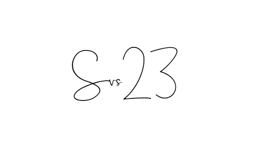 Use a signature maker to create a handwritten signature online. With this signature software, you can design (Andilay-7BmLP) your own signature for name Svs23. Svs23 signature style 4 images and pictures png