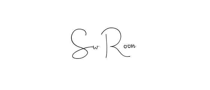 Design your own signature with our free online signature maker. With this signature software, you can create a handwritten (Andilay-7BmLP) signature for name Sw Roon. Sw Roon signature style 4 images and pictures png